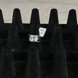 Silpada Silver Ring with Clear Stone